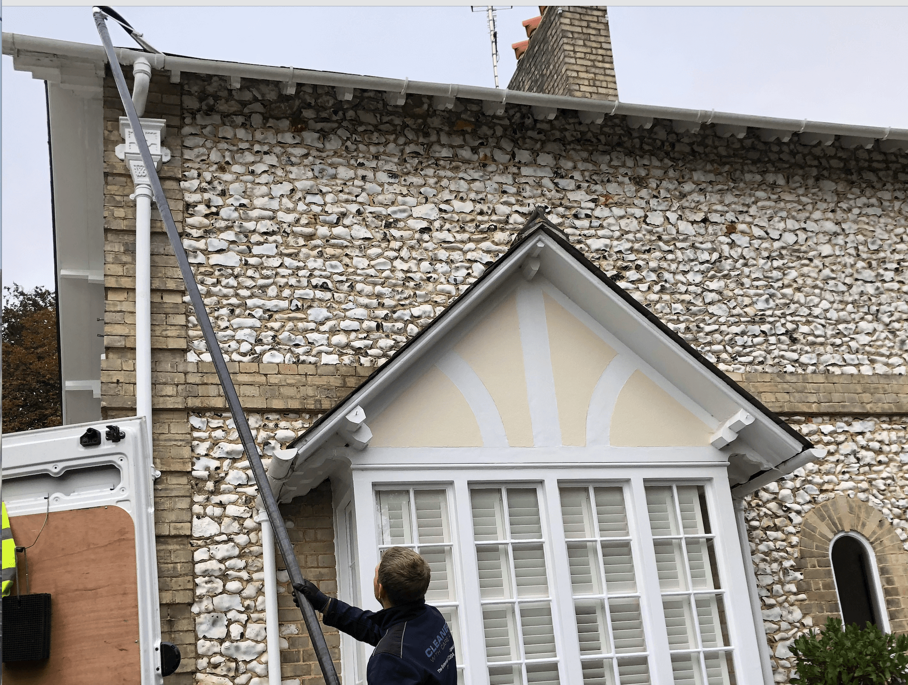 Professional gutter cleaning tools and equipment used by The Roof Moss Cleaners in Eaton Bray